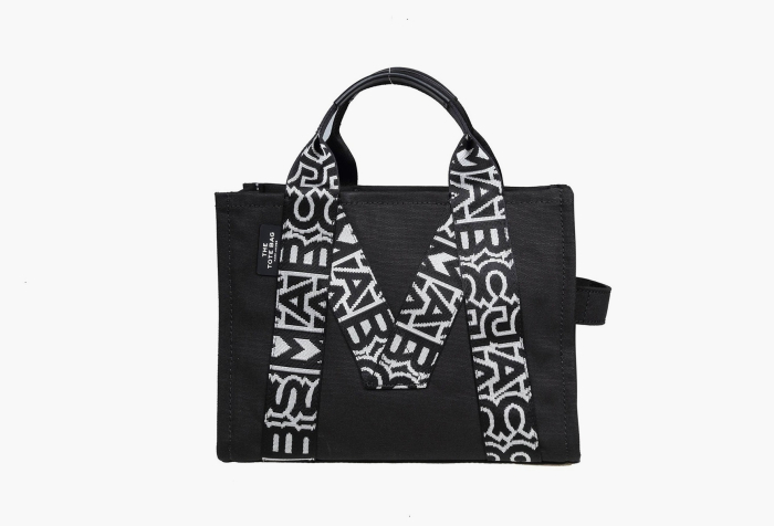 Marc Jacobs Tote Bag Cotton Canvas Black 