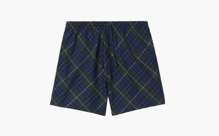 Burberry Check Swim Shorts  "Midnight" 