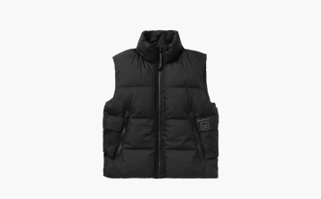 C.P. Company Metropolis Series Pertex Hooded Padded Vest Black 