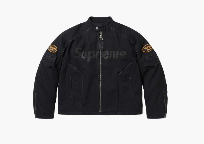 Supreme x Vanson Leathers x Cordura Cotton Jacket "Black" 