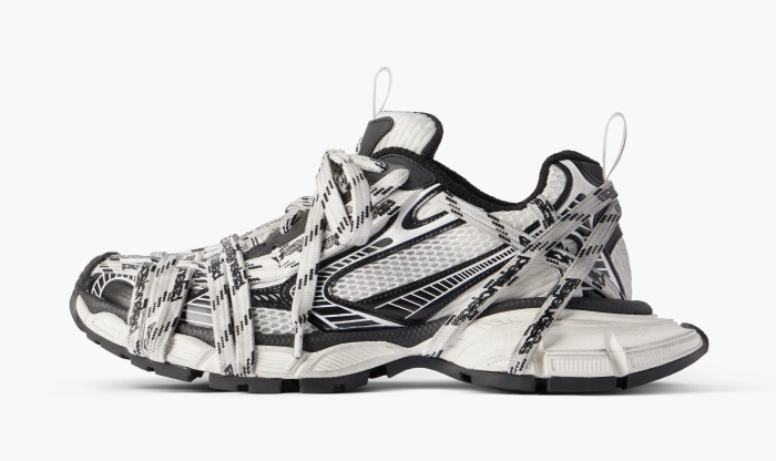 Balenciaga 3XL Sneaker Extreme Laces Logo White/Black 