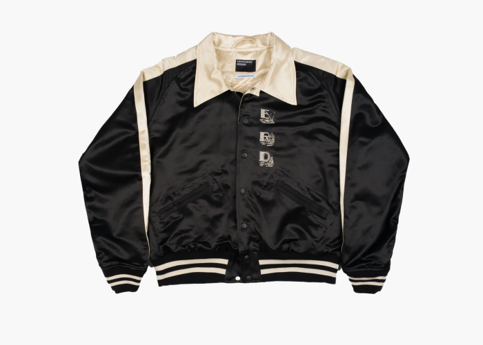Enfants Riches Déprimés Opium Den Varsity NY Edition Jacket Black/Ivory 