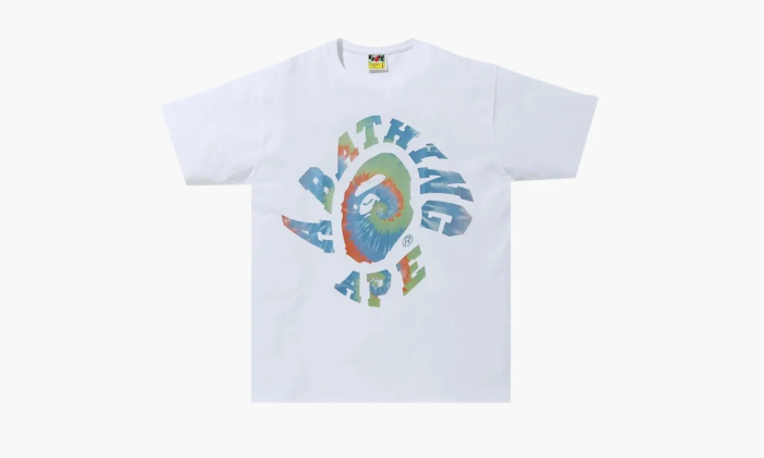 Bape Pigment Tie Dye Twist College Tee 'White/Sax'  Bape Pigment Tie Dye Twist College Tee 'White/Sax'