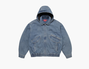 Supreme Hooded Utility Jacket Denim 