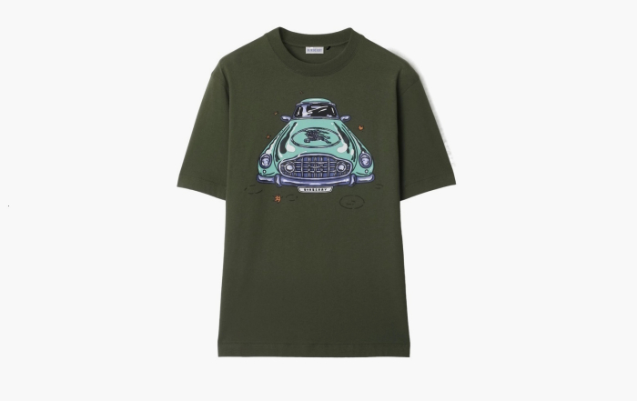 Burberry Car Cotton T-shirt  "Yew" 