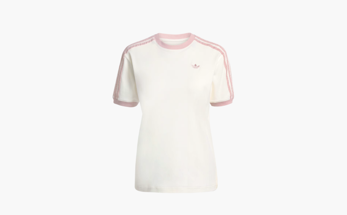 Adidas Originals Ruffle 3-Stripes Tee WMNS "Off White" 