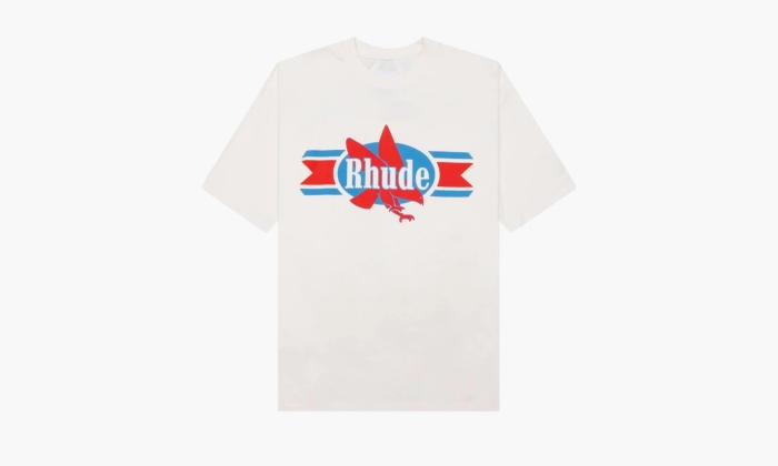 RHUDE Chevron Eagle Tee "Vintage White" (Футболки) фото - SS24TT03012611