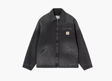 Carhartt WIP OG Detroit Jacket Black Grind Wash 