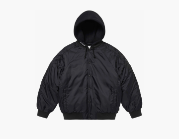 Supreme Hooded Stadium Jacket Black 