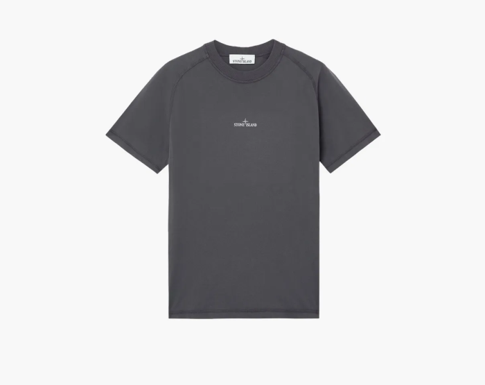 Stone Island Organic Cotton Jersey Slim fit T-Shirt Print Charcoal Grey  Stone Island Organic Cotton Jersey Slim fit T-Shirt Print Charcoal Grey