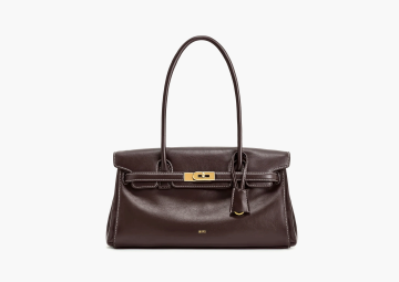 JW PEI Yara Shoulder Bag Deep Dark Brown 