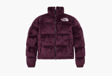 The North Face Versa Velour Nuptse Puffer Jacket Burgundy  The North Face Versa Velour Nuptse Puffer Jacket Burgundy