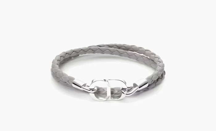 Dior Woven Leather Bracelets Gray  Dior Woven Leather Bracelets Gray