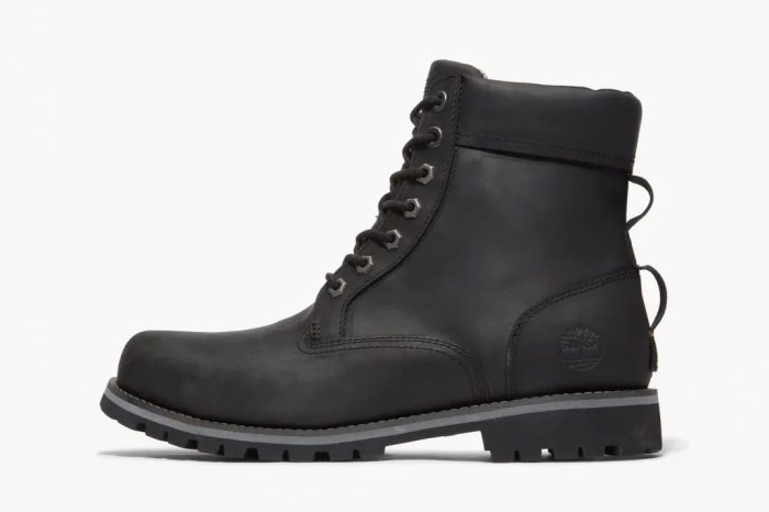 Timberland Rugged Waterproof II 6 Inch Boots Black Full Grain 