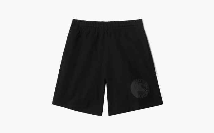 Burberry EKD Badge Cotton Shorts "Black" 