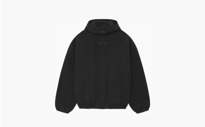Fear of God Essentials SS24 Hoodie Black   Fear of God Essentials SS24 Hoodie Black