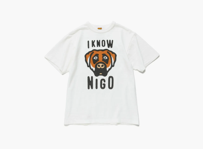 Human Made & Kaws T-shirt I Know Nigo White  Human Made & Kaws T-shirt I Know Nigo White