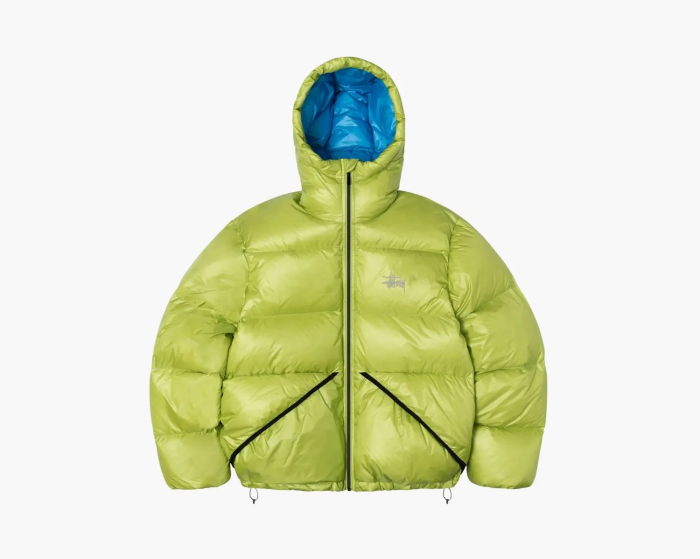 Stussy Down Parka Micro Ripstop Lime  Stussy Down Parka Micro Ripstop Lime