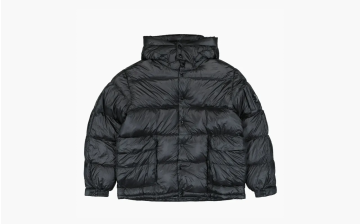 C.P. Company Shell Hooded Puffer Jacket Blue 