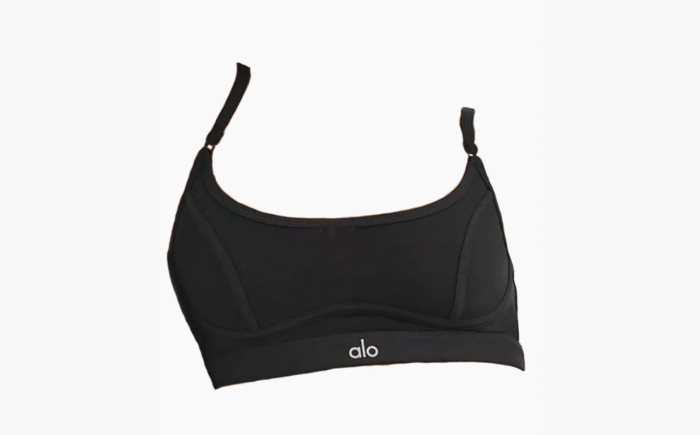 Alo Yoga Mesh Dream Glow Bra Black  Alo Yoga Mesh Dream Glow Bra Black
