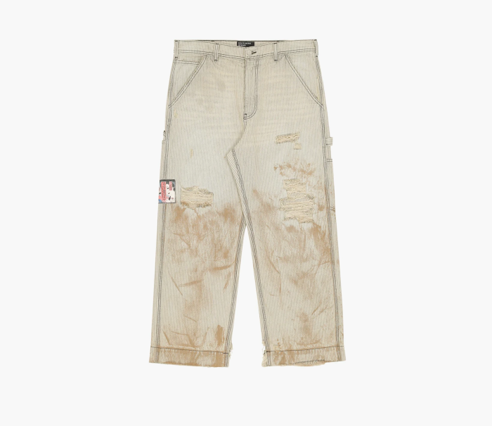 Enfants Riches Déprimés Paint Pants (Shuji Version) Hickory Stripe  Enfants Riches Déprimés Paint Pants (Shuji Version) Hickory Stripe