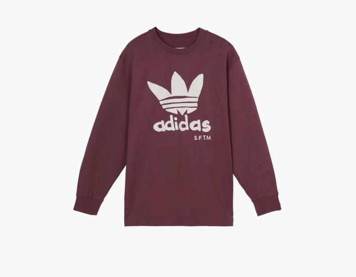 Adidas x Song for the Mute Long Sleeve Tee Burgundy  Adidas x Song for the Mute Long Sleeve Tee Burgundy
