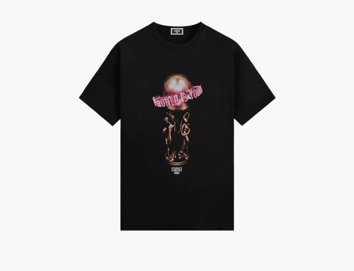 Kith For Scarface The World Is Yours Tee Black  Kith For Scarface The World Is Yours Tee Black
