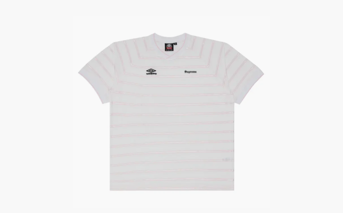 Supreme x Umbro Stripe Soccer Jersey "White" 