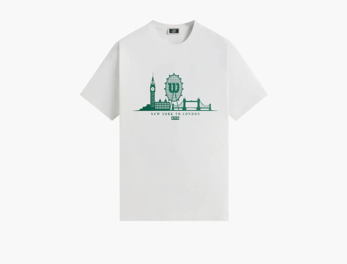Kith x Wilson NY To London Tee White 