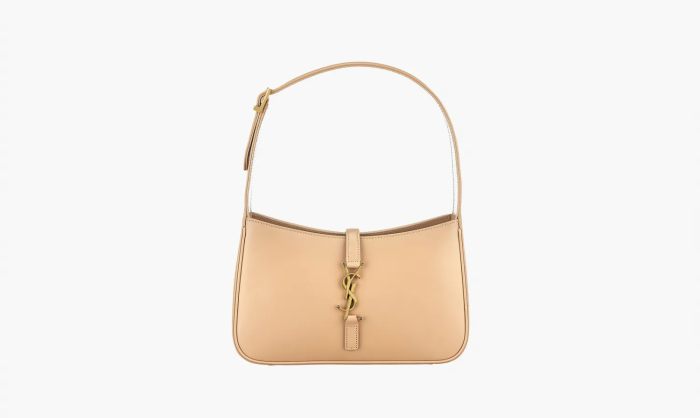 Saint Laurent Le 5 A 7 Hobo Bag in Smooth Leather Blossom Pink 