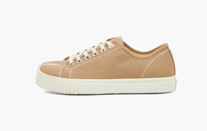 Maison Margiela Tabi Canvas Sneakers Beige White 