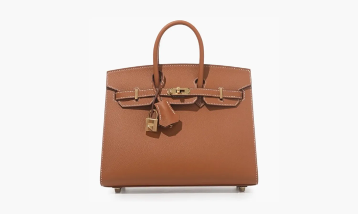 Birkin 25' Sellier Ghw Epsom Leather Bag Gold 