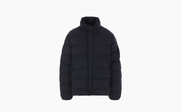 C.P. Company Men's Blue Logo Chrome-R Down Jacket Blue 