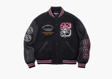 Supreme x Hysteric Glamour Varsity Jacket Black 