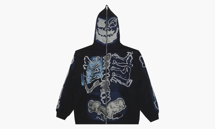 Travis Scott X Fragment Skeleton Graffiti Full Zip Hoodie Multi  Travis Scott X Fragment Skeleton Graffiti Full Zip Hoodie Multi