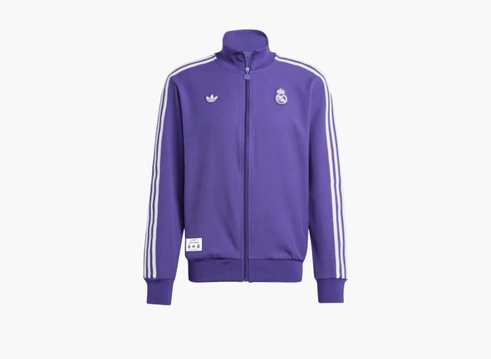 Adidas Real Madrid Terrace Icon Track Top Jacket Purple 