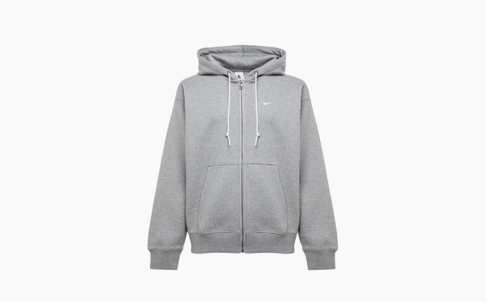 Nike Solo Swoosh Full-Zip Hoodie "Grey" 
