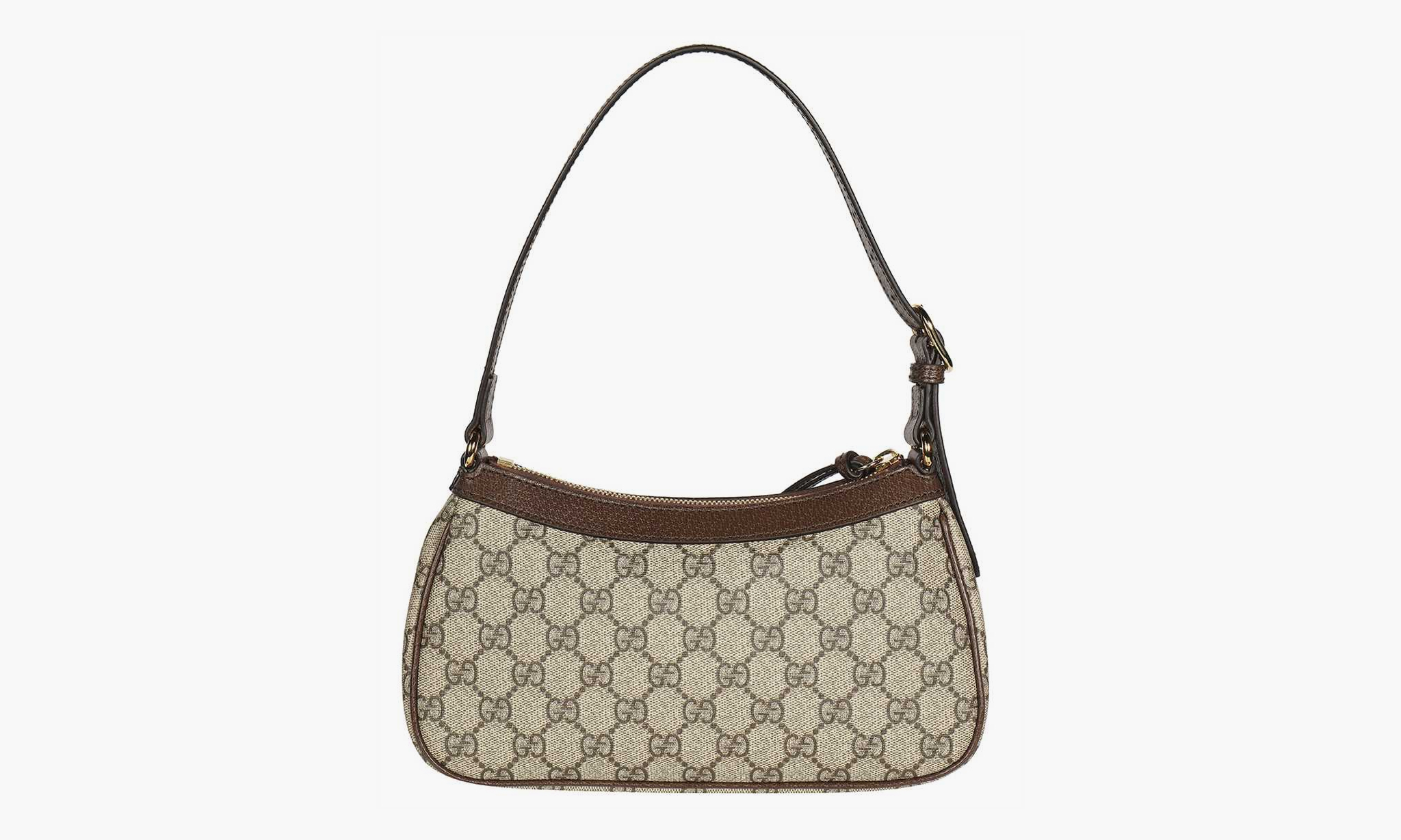 Gucci Ophidia Small Handbag Beige and Ebony GG Supreme Canvas