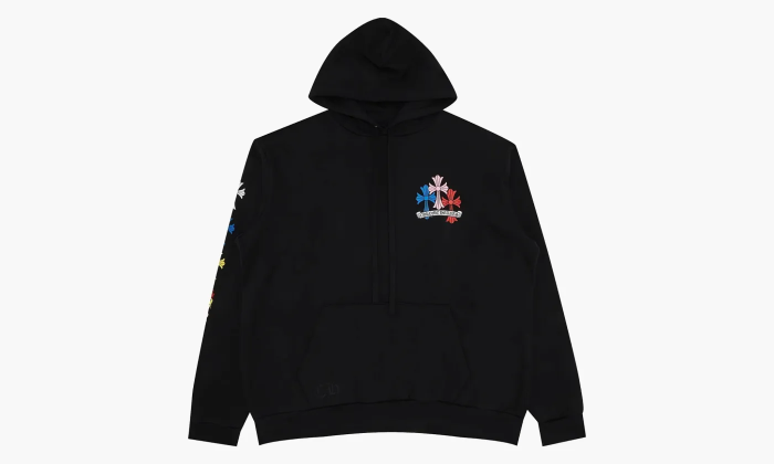 Chrome Hearts Multi Color Cross Cemetery Hoodie Black  Chrome Hearts Multi Color Cross Cemetery Hoodie Black