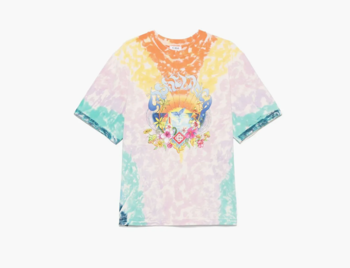 Casablanca Graphic Printing Cotton Short Sleeve T-Shirt MultiColor  Casablanca Graphic Printing Cotton Short Sleeve T-Shirt MultiColor