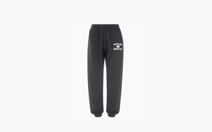 Sporty & Rich Logo-embroidered Track Pants  Black 