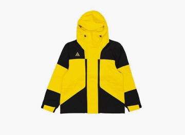 Nike ACG GORE-TEX Waterproof Zipper Hooded Jacket Yellow Black 