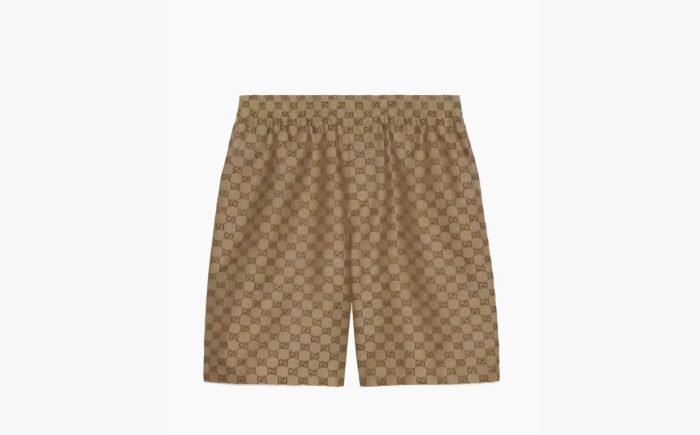 Gucci x The North Face Web Print Cotton Shorts Beige  Gucci x The North Face Web Print Cotton Shorts Beige