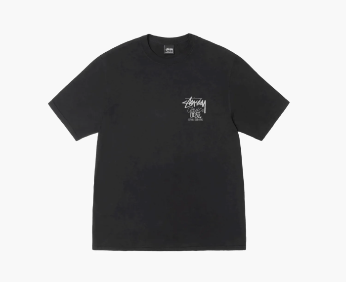 Stussy Classic Gear Pigment Dyed Tee Black 