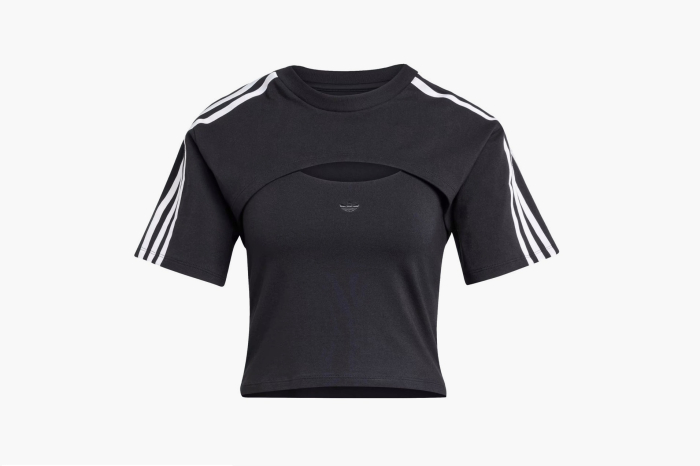Adidas Originals Cutout Cali Tee  "Black / White" 