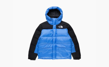 The North Face Himalayan Series Stitched Logo Printed Zipper Parka Blue 