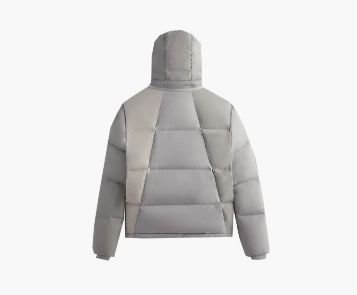 Kith Wrinkle Nylon Midi Puffer Grey  Kith Wrinkle Nylon Midi Puffer Grey
