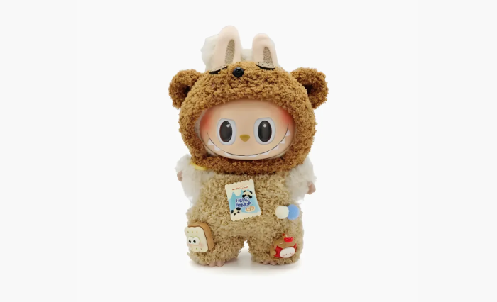 Pop Mart Hang Tag Box Brown Chestnut Milk Tea  Pop Mart Hang Tag Box Brown Chestnut Milk Tea