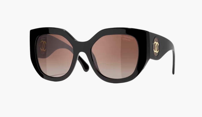 Chanel Butterfly Sunglasses Acetate Black  Chanel Butterfly Sunglasses Acetate Black