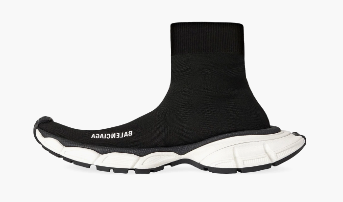 Balenciaga 3XL Sock Sneakers WMNS Black Recycled Knit 